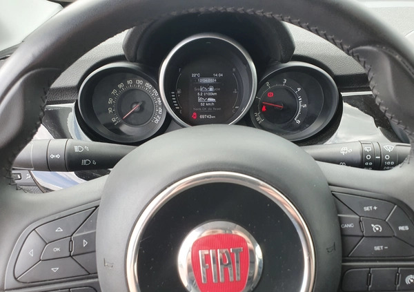 Fiat 500X cena 49000 przebieg: 69000, rok produkcji 2017 z Ostrzeszów małe 121